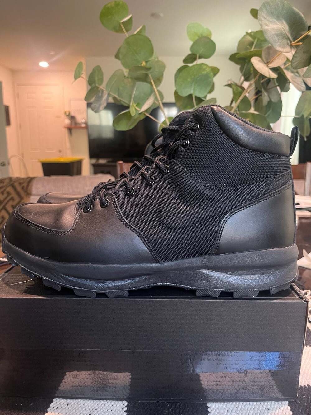 Nike Sportswear Manoa ACG Boots Triple Black 456975-001 Men's Shoe 9.5 EU 43